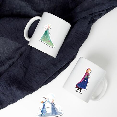 52pcs Disney Princess Stickers for Kids,Vinyl Waterproof Princess Decal for Water Bottle Laptop Toy Sticker for DIY Decorate Bumper Phone Hard Hat Kids Teens Gifts in Kuwait