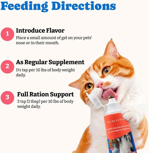 Bovine Colostrum Nutritional Gel for Dog & Cat - High Calorie Supplement for Dogs and Cats, Support Appetite for Cat, Immune Support, Dog Weight Gainer, Senior Dogs Cats Supplement in Kuwait