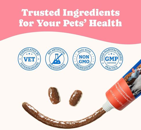 Bovine Colostrum Nutritional Gel for Dog & Cat - High Calorie Supplement for Dogs and Cats, Support Appetite for Cat, Immune Support, Dog Weight Gainer, Senior Dogs Cats Supplement in Kuwait