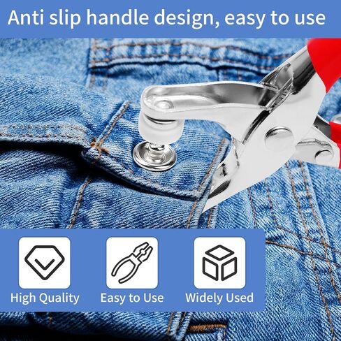 Vintrex 100pcs Metal Snap Button Kit - Silver Hollow Snaps for Fabric و 9.5 مم زر للخياطة لقرعات DIY ومشاريع الملابس والخياطة (وليس الأدوات) in Kuwait