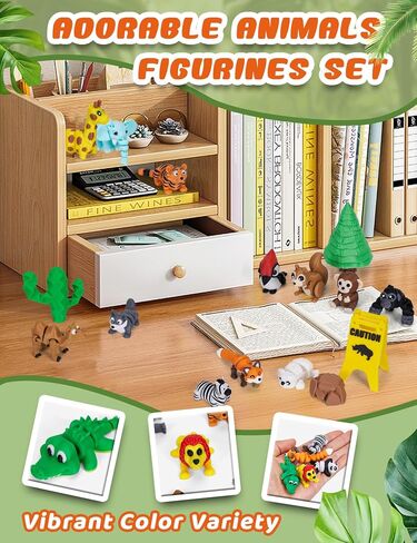 36 PCS Mini 3D Printed Animal Fortines Set ، حيوانات مكتب مرنة مفصلية رائعتين للأطفال ، ومخلوقات البرية ، والحيوان والبحر ، ومكافآت الفصل ، وجوائز الكرنفال ، وديكور المكتب in Kuwait