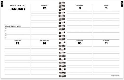 TF Publishing 2026-2027 Maxine Small Monthly Pocket Planner with 2 Page Large Calendar Grid and Lined Notes Section - 2 Year Pocket Calendar 2026-2027 Perfect for Purse - 3.5in x 6.5in in Saudi Arabia