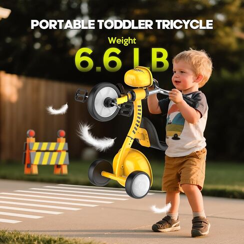 دراجة ثلاثية العجلات للأطفال الصغار 1-3 من 3-5 سنوات ، وليونيكورن رضيع دراجة Bike Baly Bike مع عجلات الإضاءة الملونة وسرات كبيرة ، وهدية عيد ميلاد ولعب 1 2 3 4 4 سنوات الفتيات in Kuwait