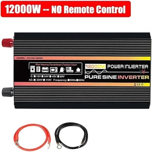 10000W/12000W Inverter Voltage Converter DC 12/24/48/60V to AC 220V 110V Transformer Solar Power Inverters(12V-50HZ 220V) in Kuwait