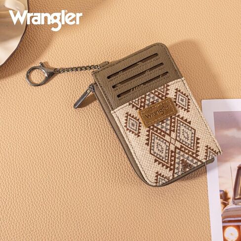 Montana West Wrangler Cow Print Wallets for Women Boho Western Card Holder WG133-W005BK in Kuwait