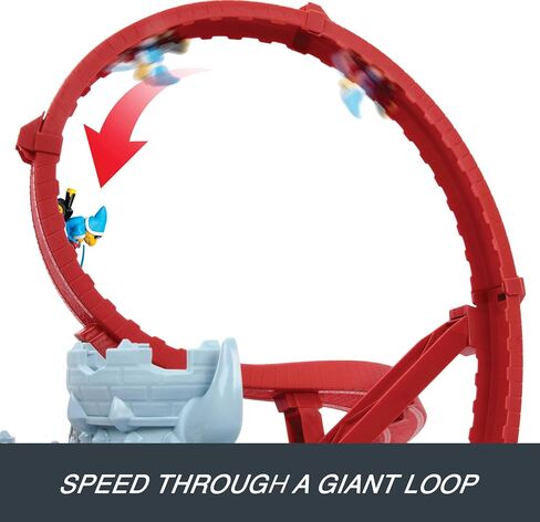 مجموعة مسار السيارات Hot Wheels ، PlaySet Mario Kart Bowser و 1:64 Die-Cast Kamek ، مسرحية تفاعلية ، مع تخزين لـ 30+ مركبة in Saudi Arabia