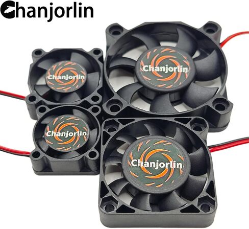 2Pack RC Car Motor Cooling Fan 25mm 30mm 40mm 50mm High Speed Heatsink 28000RPM ESC Fans for 1/8 1/7 1/10 1/12 Scale Truck Off Road Crawler Car Boat 540 550 Brushless Brushed Motors (25mm) in Saudi Arabia