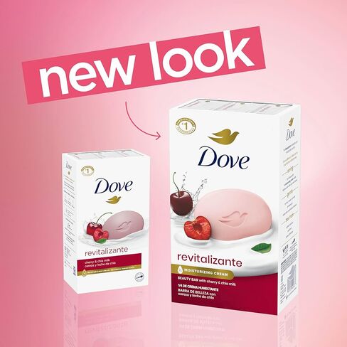 Dove Beauty Bar Soap Rebalancing White Peach & Rice Milk 6 Count for a Nourished and Moisturized Skin, with ¼ Moisturizing Cream Plant-Based Formula, 3.75 oz in Kuwait
