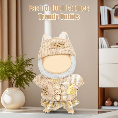Clothes for 17cm Dolls(NO Doll) for Doll Outfits with Accessories Suit Cute Stylish Dress Up Set in Saudi Arabia