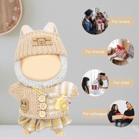 Clothes for 17cm Dolls(NO Doll) for Doll Outfits with Accessories Suit Cute Stylish Dress Up Set in Saudi Arabia
