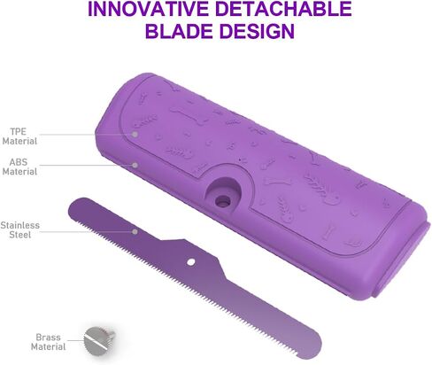 Professional Deshedding Brush for Pets – Grooming Brush for Dogs, Cats & Horses – Shedding Control Comb to Reduce Pet Hair – Ergonomic, Easy Clean Pet Hair Remover Tool in Saudi Arabia