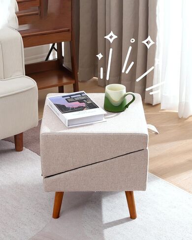 درج الكلاب للكلاب الصغيرة والقطط ، منحدر الكلاب للأريكة والسرير ، خطوات الحيوانات الأليفة الخشبية 2 في 1 قابلة للطي للجرو ، التصميم العثماني المقسم in Kuwait