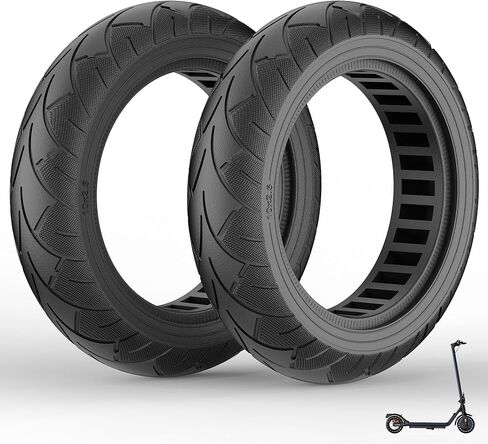 10x2.5" Electric Scooter Tires, 60/70-6.5 solid tires for electric scooters., Replacement Wheels Compatible for Ninebot G30 Max/ G30 G30D/ G30LP Mobility Scooters (1 pack) in Saudi Arabia