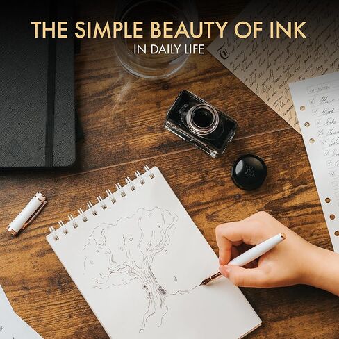 Wordsworth and Black Fountain Pen Ink Bottle (50 ml) Premium Luxury Edition, [Poppy Corn Red] Fountain Pens Bottled Ink; Classic Designed Bottle Smooth Flow 50 ml in Kuwait