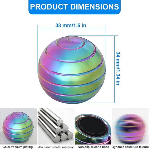 Kinetic Spinning Desk Toys, Fidgets for Anxiety and Stress for Adult Teen Cool-Stuff, Party Gifts for Christmas & Halloween (Circular/Cylindrical/Conical) in Saudi Arabia