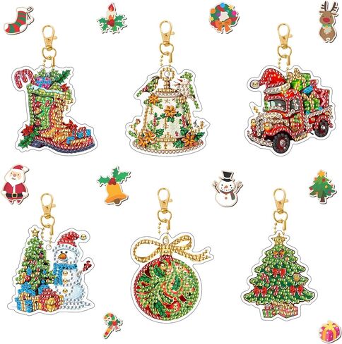 LOMSIOY DIY Diamond Art Keychains Kit – 9PCS Double-Sided Cute Key Rings with African Woman, Cartoon Designs – Diamond Painting Keychains for Bag, Car, Party, Gift Decor, Phone Case, Garden in Saudi Arabia