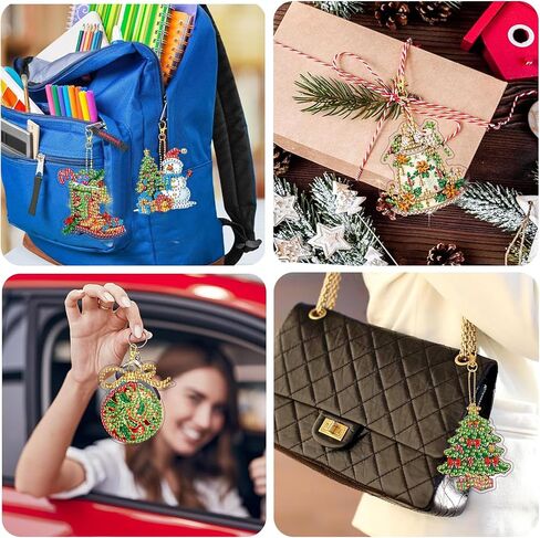 LOMSIOY DIY Diamond Art Keychains Kit – 9PCS Double-Sided Cute Key Rings with African Woman, Cartoon Designs – Diamond Painting Keychains for Bag, Car, Party, Gift Decor, Phone Case, Garden in Saudi Arabia