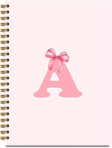 SDFBFVSA Znbook-585 Trendy Preppy Pink Bow Procoled ، Orial F Journal Home Figured Teen Girl Gifts ، Monographed Gifts for Women Girl ، Colled in Saudi Arabia