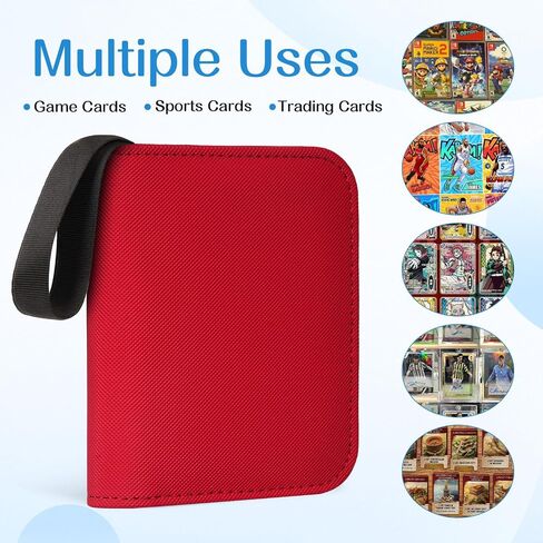 1 BONDER CARCE BINDER-ألبوم بطاقة تداول قابلة للتحصيل ، حامل بطاقات واحد مع 20 صفحة ، يحمل 40 بطاقة ، وموثق صغير التحميل للـ TCG و MTG والرياضة والبيسبول وكتاب البطاقات الرياضية الصغيرة in Saudi Arabia