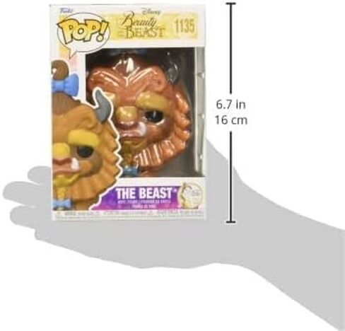 Funko POP Disney: Beauty and The Beast - Beast with Curls, Multicolor, (57585) in Saudi Arabia
