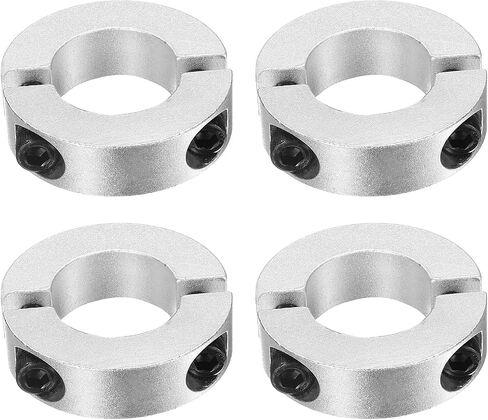 uxcell 4 Pcs Double Split Shaft Collar, 60mm Bore Two Piece Clamping Collar 95mm OD 22mm Thickness, Aluminum Alloy Set Screw Split Collar in Saudi Arabia