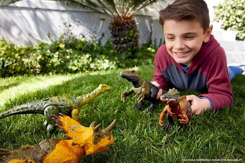 Mattel Jurassic World Rebirth Wild Roar Baryonyx Dinosaur Toy with tairconded chomp multi-Direction Attack in Kuwait