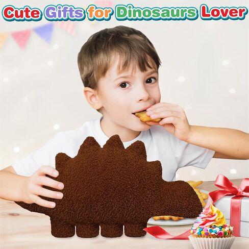 Dino Nugget Pillow for Birthday Gifts, Chicken Dinosaur Nuggets Plush Pillow Funny Gifts for Boys Girls, Funny Stuffed Animal Dino Pillow Cute Dinosaur Plush for Kids and Teens(Small, Tyran Rex) in Saudi Arabia