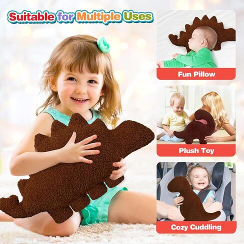 Dino Nugget Pillow for Birthday Gifts, Chicken Dinosaur Nuggets Plush Pillow Funny Gifts for Boys Girls, Funny Stuffed Animal Dino Pillow Cute Dinosaur Plush for Kids and Teens(Small, Tyran Rex) in Saudi Arabia