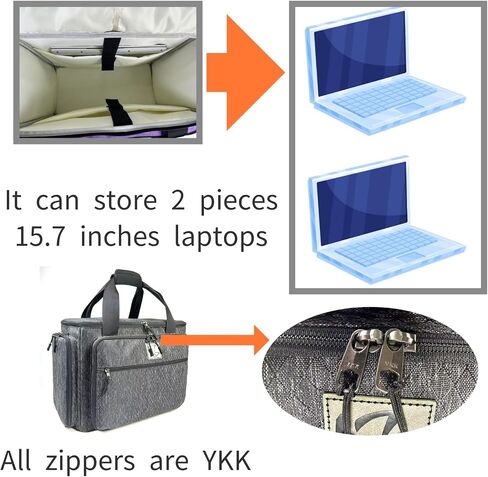 Rolling Teacher Bag with Five 360-Degree Rotating Wheels,Teacher Tote Bag with Detachable Trolley and Fits for 15.6" Laptop Floral in Kuwait