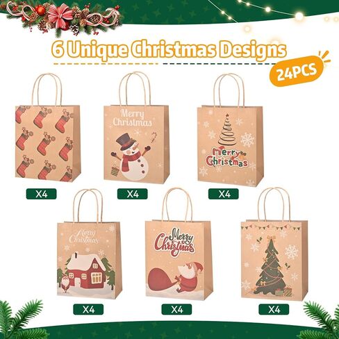 Brothersbox 32pcs أكياس هدايا ورقية صغيرة مع مقابض 6.3 "x3.15" × 8.7 "، 8 ألوان قوس قزح كرافت غودي أكياس ، حقيبة لصالح الحفلات لعيد ميلاد الأطفال ، الاحتفالات ، البيع بالتجزئة ، الحرف ، الزفاف in Kuwait