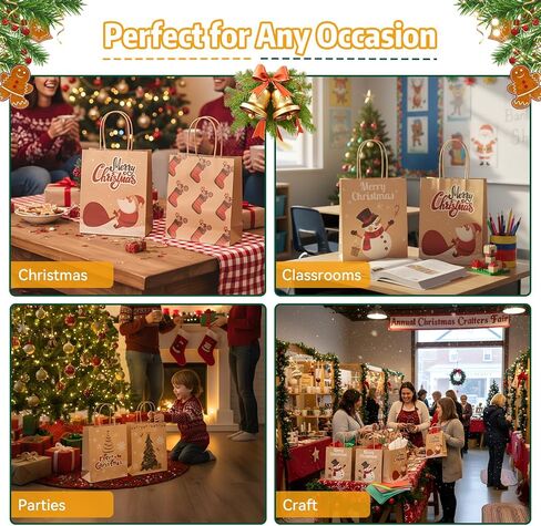 Brothersbox 32pcs أكياس هدايا ورقية صغيرة مع مقابض 6.3 "x3.15" × 8.7 "، 8 ألوان قوس قزح كرافت غودي أكياس ، حقيبة لصالح الحفلات لعيد ميلاد الأطفال ، الاحتفالات ، البيع بالتجزئة ، الحرف ، الزفاف in Kuwait