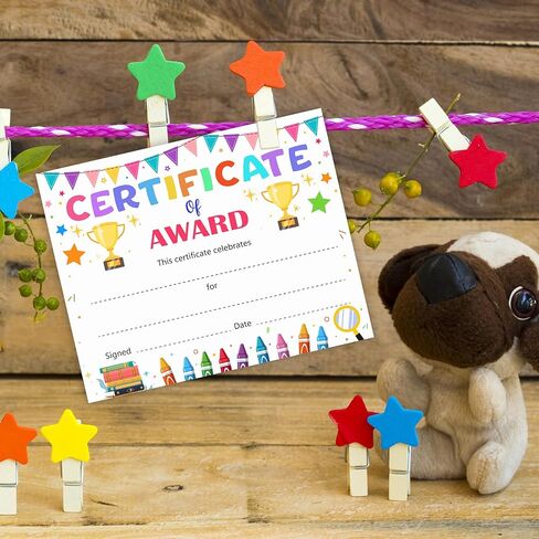 Certificate of Award, Space Achievement Certificates Paper for Kids, Back to School Teachers Supplies, Student of The Month Award Certificate, Certificates of Recognition for Students, 25 Pcs (14) in Kuwait