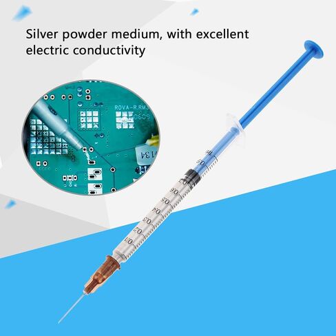 Industrial Silver Conductive Paste, Silver Conductive Wire Glue Paste AdhesivePaint Pen for Electronics Repair (0.7ml) in Saudi Arabia