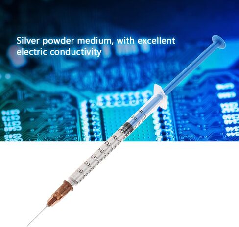 Industrial Silver Conductive Paste, Silver Conductive Wire Glue Paste AdhesivePaint Pen for Electronics Repair (0.7ml) in Saudi Arabia