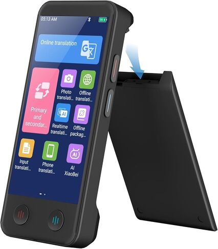 iTour Detachable Language Translator Device, Upgraded Instant Voice Translator, Real Time Dual Screen AI Translator with 139 Languages, Online & Offline & Photo & Group Chat & Text Translation in Kuwait