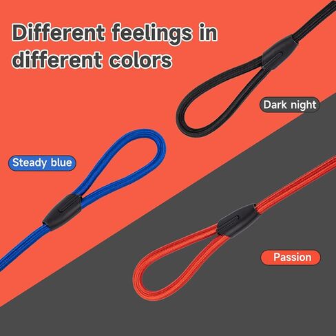 3-Pack Adjustable Dog Slip Leads Pink/Light Blue/Orange - Super-Strong, Easy On/Off, No Collar Needed, Standalone Use, Eye-Catching for Walking/Training in Kuwait