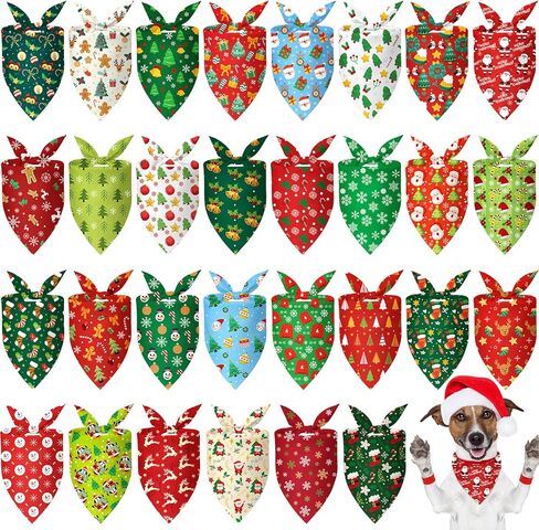chunful 30 pcs fall bandanas للكلاب عصابات الخريف الكلاب مع أوراق القيقب أنماط اليقطين الناعمة المثلث القابل للتعديل وشاح الكلب للملف الصغير المتوسط ​​الكبير للحيوانات الأليفة 25.6 × 17.7 × 17.7 بوصة in Saudi Arabia