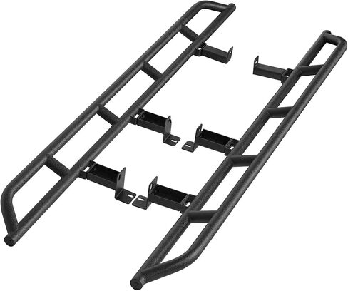 Hooke Road Suburban Rock Sliders Tube Rocker Guard for 1992-1999 Chevy Chevrolet Suburban (Exclude K2500 Models), Running Board Nerf Bars for Offroad Rock Crawling in Saudi Arabia