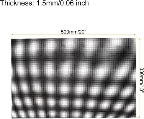 meccanixity 10pcs 13 "x20" ورقة من القماش البلاستيكي 8 قماشية إبرة الفراغ لتطريز كروشيه كيريليك الغزل ، الأسود in Kuwait