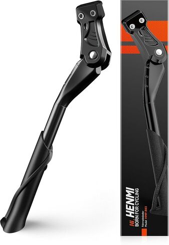 HENMI Bike Kickstand for 24-29 Inch Bicycle, 2 Holes Extra Stable Max Load 176LBS, Non-Slip Base Adult Bicycle Kickstand for Mountain Bike, E-Bike in Saudi Arabia