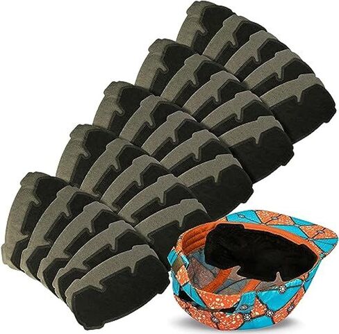 5 Pack Ultra Absorbent Helmet and Hats Sweat Liner for Caps, 3 Layer Disposable Hard Hat Liner Sweat Protector on Face and Eyes Stops Stains Black in Saudi Arabia