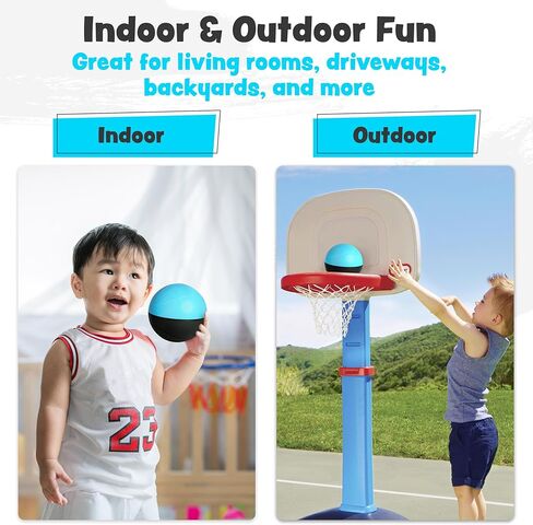 BAMMAX MINI كرة السلة لـ MINI HOOP | مسرحية داخلية أو داخلية وصامتة لـ Nerf Hoop | 4 بوصة للأطفال والأطفال الصغار | لعبة الرغوة الناعمة كرة السلة الداخلية (حزمة 2). in Kuwait