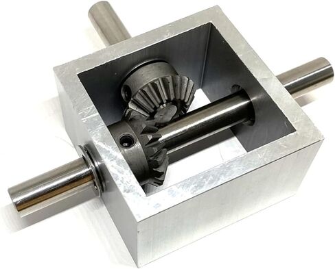 Miter Transmission 1pcs 1:1 Differential Assembly Gearbox 90° Right Angle Bevel Gear Gearbox 1.25M 20T Bevel Gear 10MM Shaft Corner Reversing Device Pinion Mechanical (Color : 1 Ratio 1, Si in Kuwait