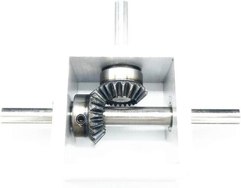 Miter Transmission 1pcs 1:1 Differential Assembly Gearbox 90° Right Angle Bevel Gear Gearbox 1.25M 20T Bevel Gear 10MM Shaft Corner Reversing Device Pinion Mechanical (Color : 1 Ratio 1, Si in Kuwait