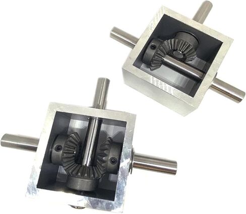 Miter Transmission 1pcs 1:1 Differential Assembly Gearbox 90° Right Angle Bevel Gear Gearbox 1.25M 20T Bevel Gear 10MM Shaft Corner Reversing Device Pinion Mechanical (Color : 1 Ratio 1, Si in Kuwait