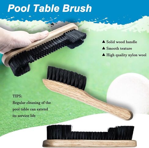 23 Pcs Wooden Pool Triangle Rack, Pool Table Accessories with Pool Table Brush for Felt, 2-1/4" Pool Ball Holder, Billiard Magic Ball Rack Billiard Accessories (Wine Red) in Kuwait