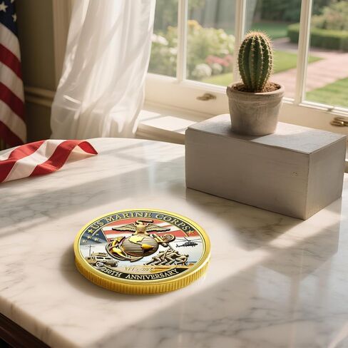 Navy Marine Corps 250 Coins الذكرى المعدنية ، العملات المعدنية التحدي العسكرية- الهدية المعدنية المعدنية القابلة للتحصيل القابلة للتحصيل ، 1.77 بوصة in Kuwait