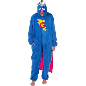 intimo sesame street character area suit kigurumi hooded 1 قطعة واحدة من الصوف بيجاما للرجال للنساء (elmo ، صغيرة/متوسطة) in Kuwait
