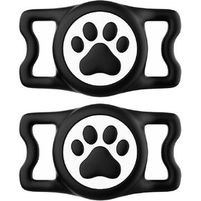 حامل طوق الكلب المضاد للماء لعلامة هواء التفاح ، حامل الكلب السيليكون للكلاب والقطط (الوردي) in Kuwait