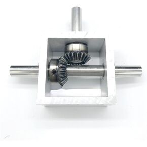 Miter Transmission 1pcs 90 Degree Bevel Gear Reduce Gearbox 1:1 Transmission Angle Device Commutator 10mm Shaft Gearbox 1.25 Module 20 Teeth Pinion Mechanical(Typeb) in Kuwait